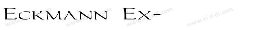 Eckmann Ex字体转换